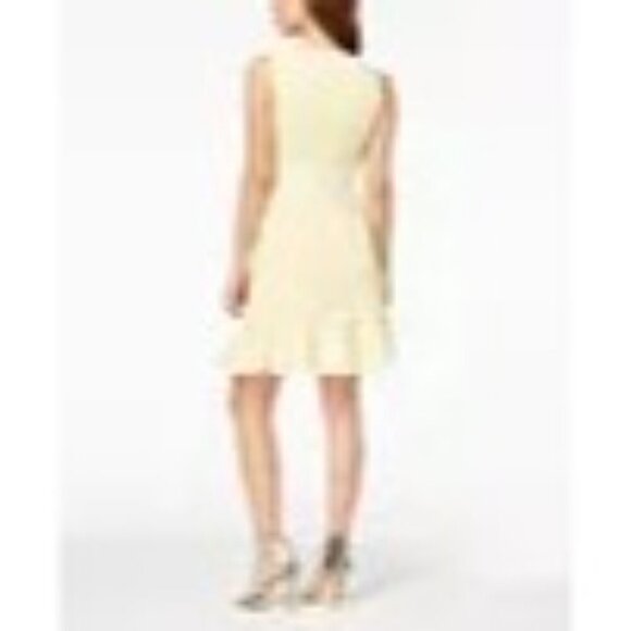 Nanette Lepore Yellow Sleeveless Bouclé Dress Size 4 NWT - Picture 2 of 8